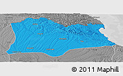Political Panoramic Map of Kirklareli, desaturated