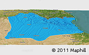 Political Panoramic Map of Kirklareli, satellite outside