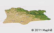 Satellite Panoramic Map of Kirklareli, cropped outside