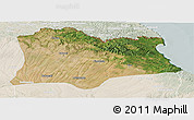 Satellite Panoramic Map of Kirklareli, lighten