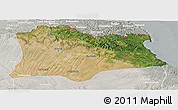 Satellite Panoramic Map of Kirklareli, lighten, semi-desaturated