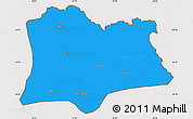 Political Simple Map of Kirklareli, cropped outside