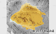 Physical 3D Map of Kirsehir, desaturated