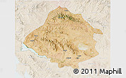 Satellite 3D Map of Kirsehir, lighten