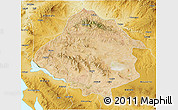 Satellite 3D Map of Kirsehir, physical outside