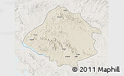 Shaded Relief 3D Map of Kirsehir, lighten