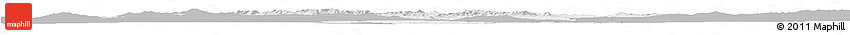 Gray Horizon Map of Kirsehir, single color outside