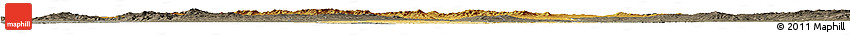 Physical Horizon Map of Kirsehir, darken, semi-desaturated