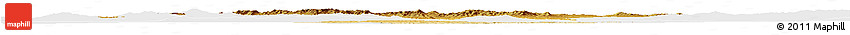 Physical Horizon Map of Kirsehir, single color outside