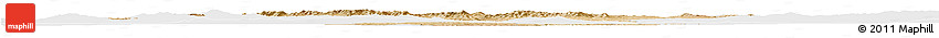 Satellite Horizon Map of Kirsehir, single color outside