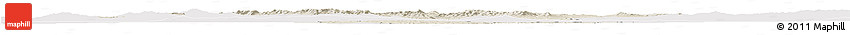 Shaded Relief Horizon Map of Kirsehir, single color outside