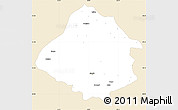 Classic Style Simple Map of Kirsehir, single color outside