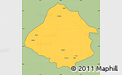 Savanna Style Simple Map of Kirsehir, cropped outside