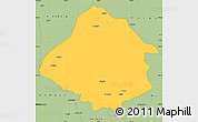 Savanna Style Simple Map of Kirsehir