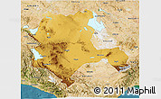 Physical 3D Map of Konya, satellite outside