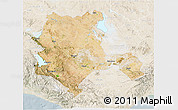 Satellite 3D Map of Konya, lighten