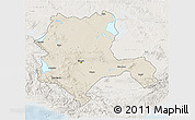 Shaded Relief 3D Map of Konya, lighten