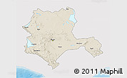 Shaded Relief 3D Map of Konya, single color outside