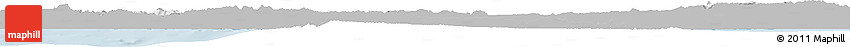 Gray Horizon Map of Konya, single color outside