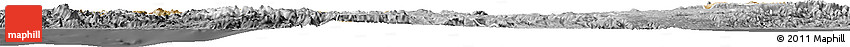 Satellite Horizon Map of Konya, desaturated