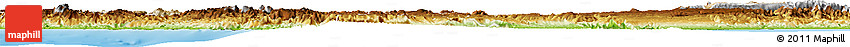 Satellite Horizon Map of Konya, physical outside