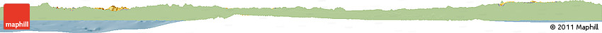 Savanna Style Horizon Map of Konya, single color outside