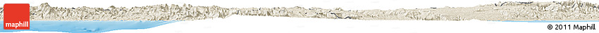 Shaded Relief Horizon Map of Konya