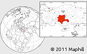 Blank Location Map of Konya