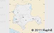 Classic Style Map of Konya, single color outside