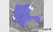 Political Map of Konya, desaturated