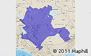 Political Map of Konya, shaded relief outside