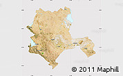 Satellite Map of Konya, cropped outside