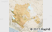 Satellite Map of Konya, lighten