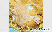Satellite Map of Konya, physical outside