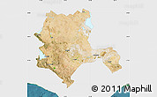 Satellite Map of Konya, single color outside