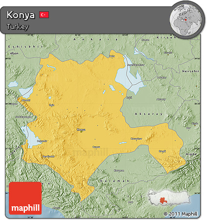 Savanna Style Map of Konya
