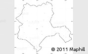 Blank Simple Map of Konya, cropped outside, no labels