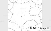 Blank Simple Map of Konya, no labels