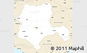 Classic Style Simple Map of Konya