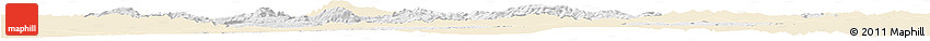 Classic Style Horizon Map of Kutahya, single color outside