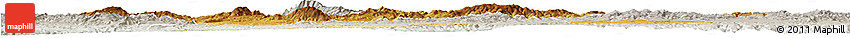 Physical Horizon Map of Kutahya, lighten, semi-desaturated