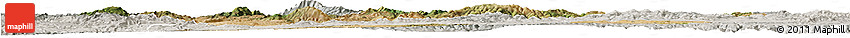 Satellite Horizon Map of Kutahya, lighten, semi-desaturated