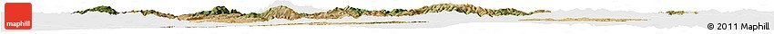 Satellite Horizon Map of Kutahya, single color outside