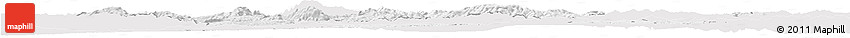 Silver Style Horizon Map of Kutahya, single color outside
