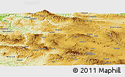 Physical Panoramic Map of Kutahya