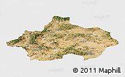 Satellite Panoramic Map of Kutahya, single color outside