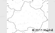 Blank Simple Map of Kutahya, no labels