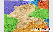 Satellite 3D Map of Malatya, political outside