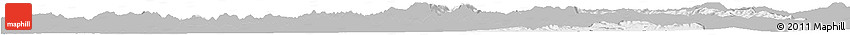 Gray Horizon Map of Manisa, single color outside
