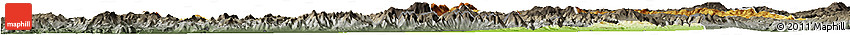 Physical Horizon Map of Manisa, darken, semi-desaturated